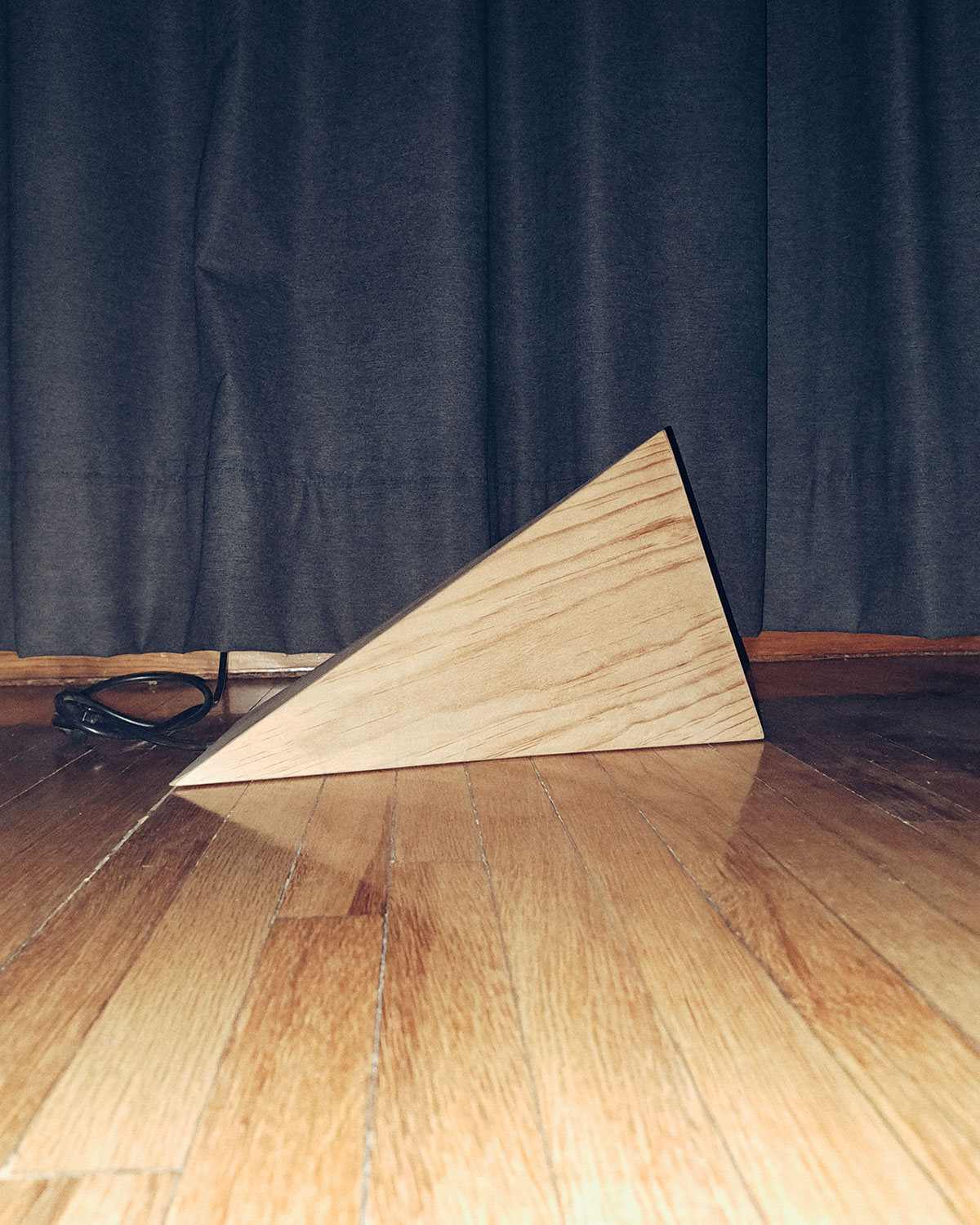 Wood veneer lamp