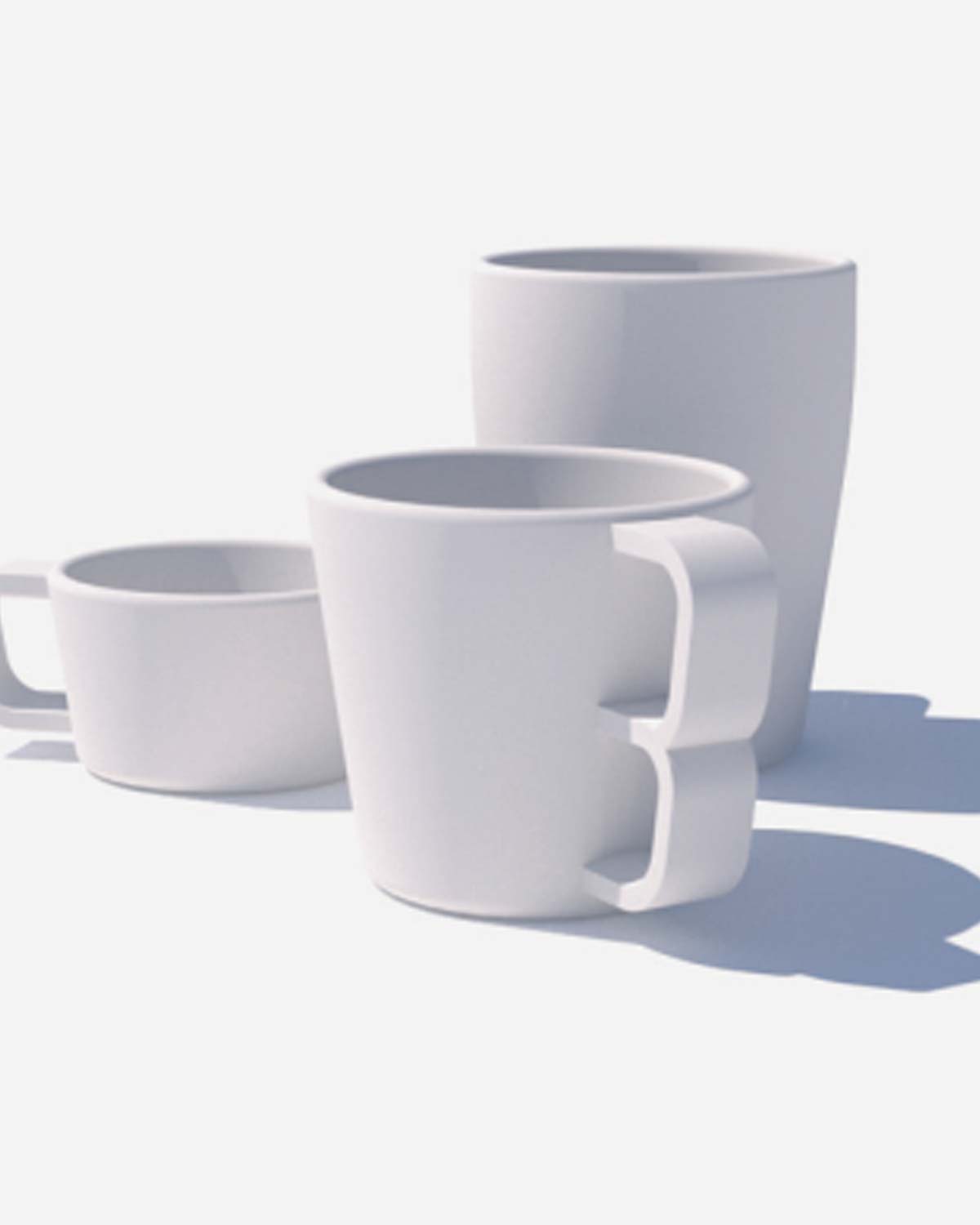 Three mugs