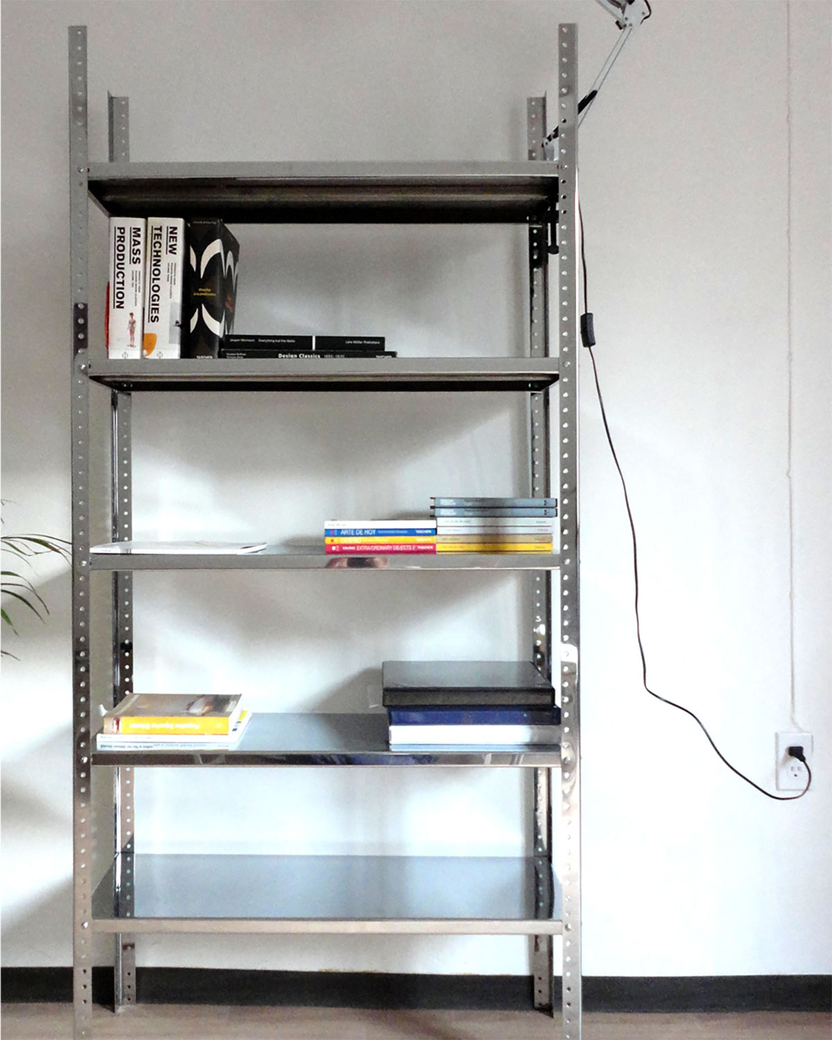 Chromed shelves