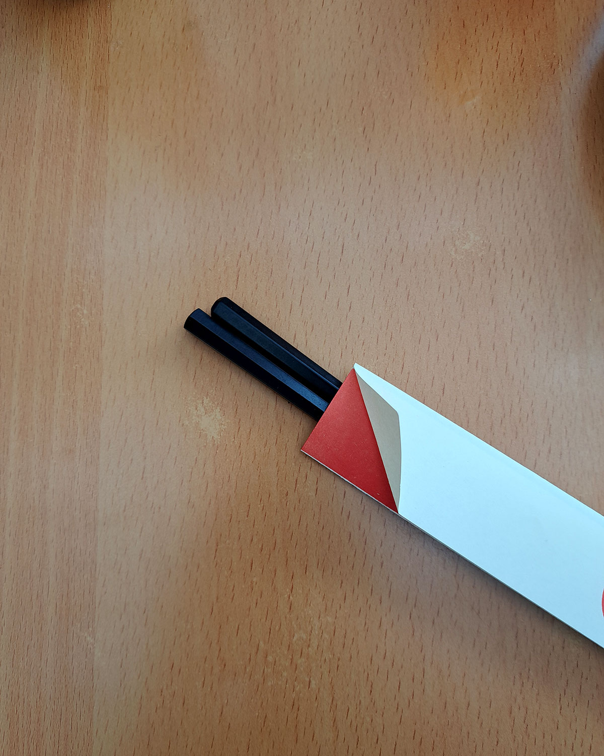 Paper chopstick rest
