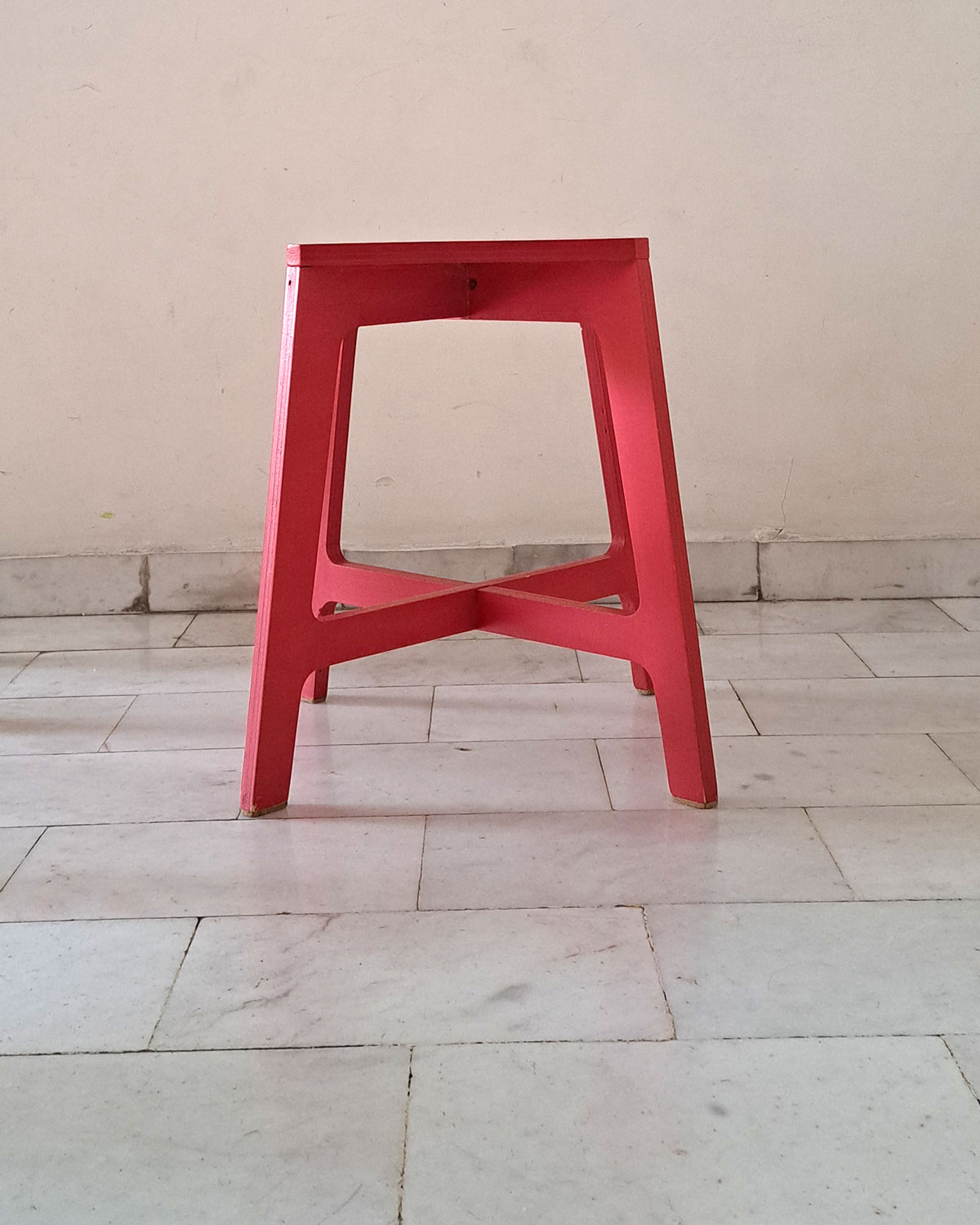 Plywood stool