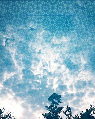 Skies, trees and clouds, reflected series