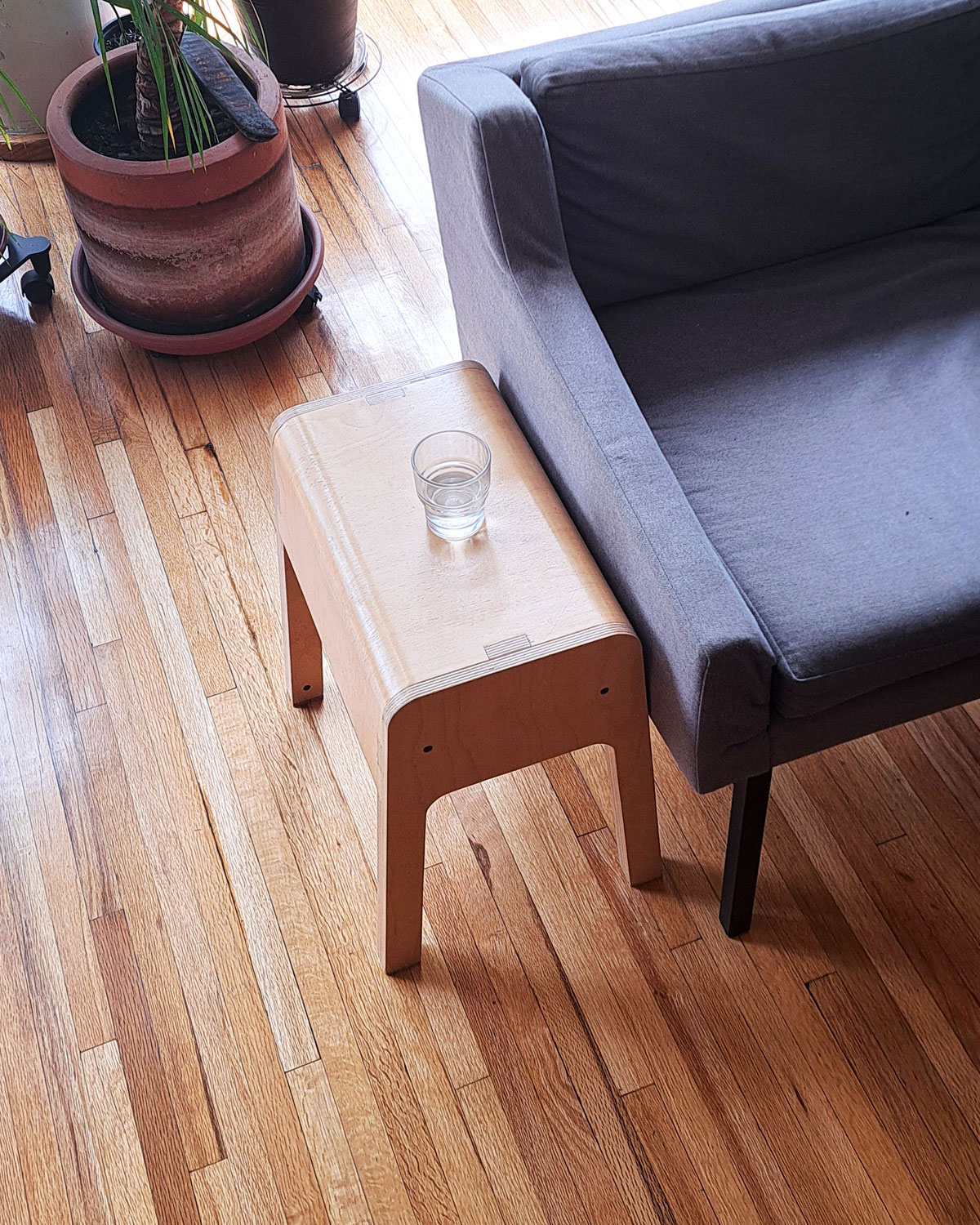 Plywood stool