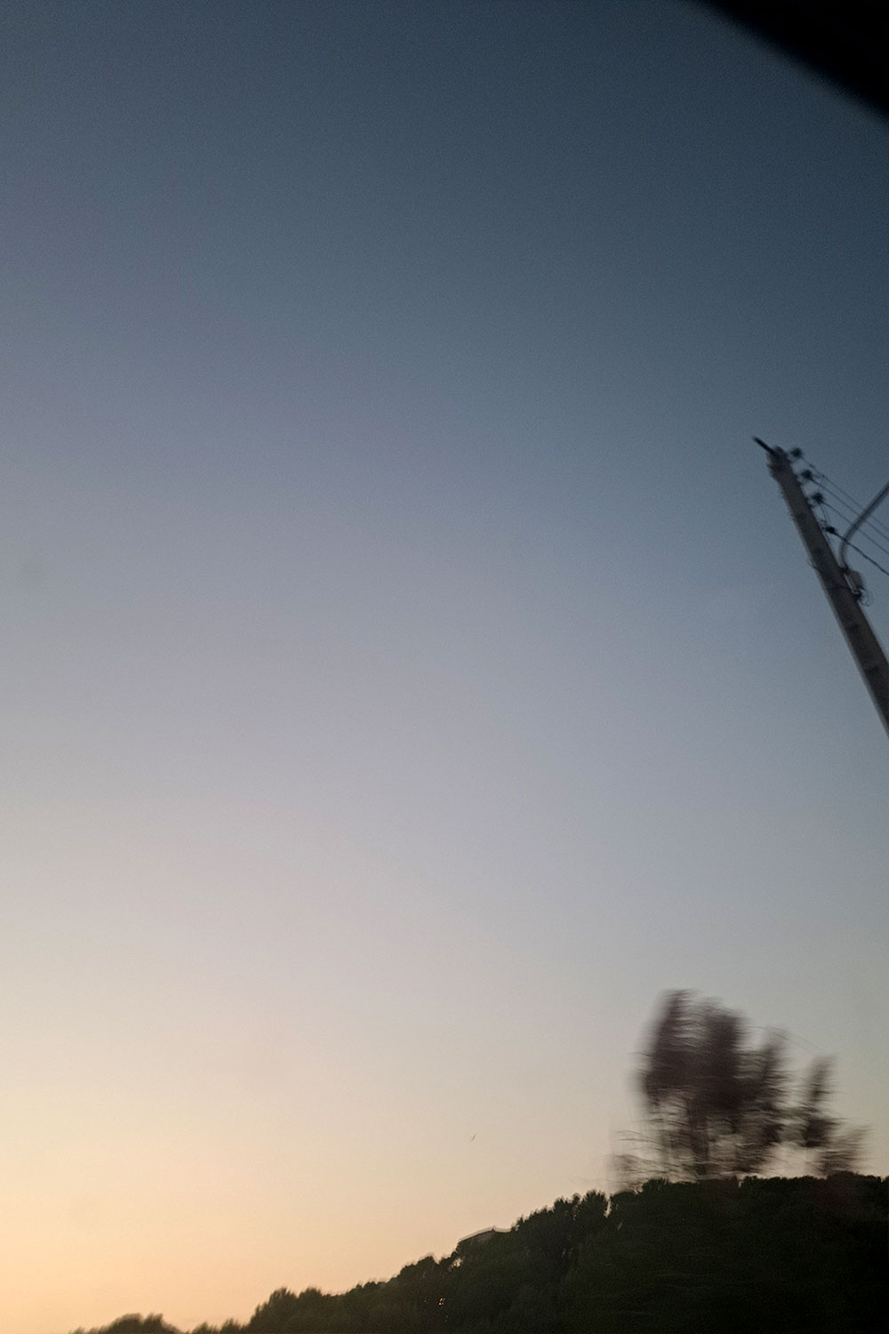 Sunset in motion